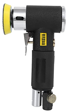 Ycauty Pneumatic Polisher Small-Diameter Grinding Disc Eccentric Polishing Machine for Precision Workspaces with 2 and 3 Disc Sizes
