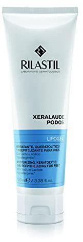 Rilastil Xeralaude Podos - Crema Hidratante Y Queratolítica Para Pies Secos Y Agrietados, 100 Mililitro