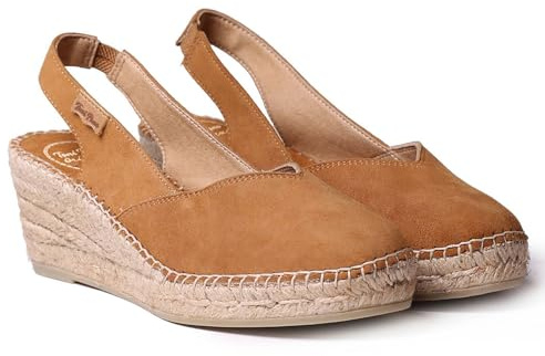 Espadrille pour Femme en croûte de Cuir - Betty-A Cuir, 39 EU