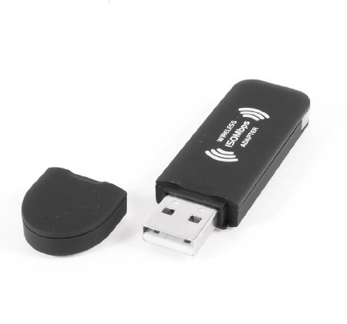 Ruilogod 802.11b / g/n 150mbps Network Connect USB2.0 Mini adaptador inalámbrico Negro