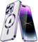 IMEIKONST Ultra Thin Samsung Galaxy Note 10 Plus Phone Cover for MagSafe Case, Magnetic Transparent Anti-Yellow Camera Protector Slim Fit Silicone TPU Bumper Clear for Samsung Note 10+. Purple YIX