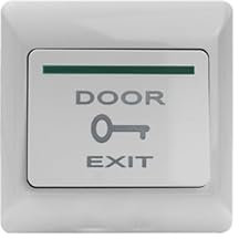 Push Button Door Release- Door Exit Switch Receptionist Release Button No/Com Switch Door Access Control System 12v 3a,Surface Mount Exit Button, White