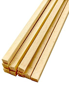 Lot de 200 bâtonnets en bois pour travaux manuels et ménage - 300 x 4 x 4 mm
