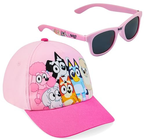 BlueY Sonnenbrille Kinder Baseball Cap Set mit 400 UV-Schutz - Geschenke für Mädchen