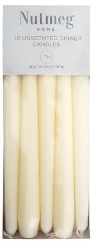 Nutmeg Ivory 10 Dinner Candles