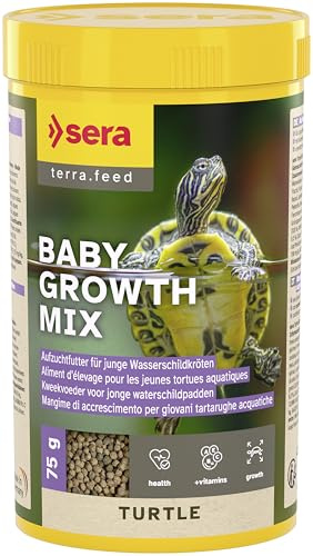 sera Turtle Baby Growth Mix 100ml (30g) | Mangime tartarughe acqua per giovani tartarughe | Cibo tartaruga d'acqua ricco di proteine e vitamine | Supporta una crescita sana | Ricco di Proteine