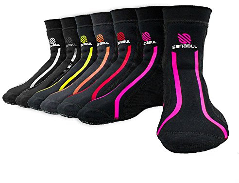 Sanabul Foot Grip Socks for Men & Women MMA Kickboxing Grappling Wrestling Pilates Yoga Non Slip - Pink, S
