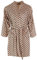 Liv Lingerie Ladies Super Soft & Cosy Feel Velour Micro Fleece Dressing Gown Bath Robe Loungewear Multiple Colours and Sizes (Spot Print, Size 16-18)