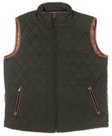 S&C - Chaleco Hombre Vestir - Chaleco Rombos Caballero - Chaleco Acolchado - Tejido Exterior Polyester - Cuello Interior en Antelina - Con Dos Bolsillos y Cremallera - Fabricado en España