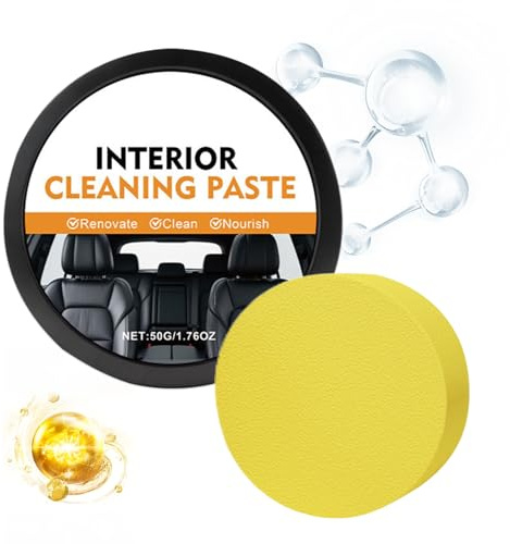 Pulitore Per Cruscotto Auto | Detergente Protettivo Per Cura Dettagliata,Pasta Detergente 50g Per Macchie Interni Auto - Per Parabrezza Guarnizione Pannello Pelle Porta Camion Berlina Pick-up Scooter