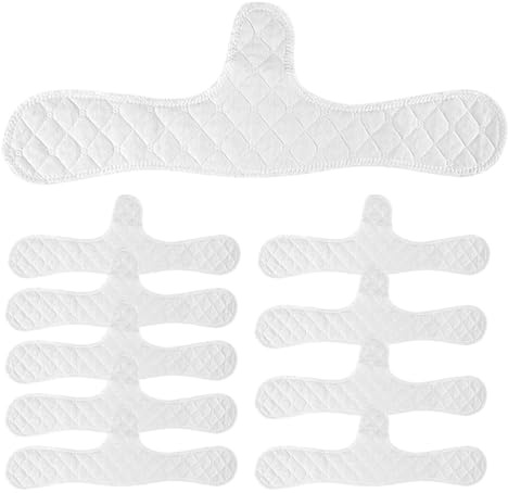 Cuscinetti Antisudore Ad Alta Capacità - 10 Pezzi 44x7,5 Cm Cuscinetti Antisudore Per Seno | Inserti Per Asciugamani Per Tette Forniture Per Allattamento Al Seno Fodere Per Reggiseni In Cotone Lavabil