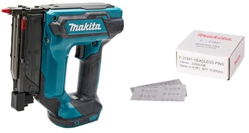 Makita Clavadora LXT de iones de litio DPT353Z de 18 V, baterías y cargador no incluidos & F-31841 - Clavos Pin 30mm