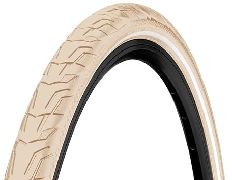 Continental Unisex-Adult Ride City Bicycle Tire, Cream, 28, 700 x 47C (45C), 28 x 1.75