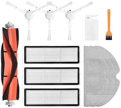 LICHIFIT Cepillo lateral principal HEPA piezas de filtro trapeador paño núcleo de agua peine para robot Mijia 1C accesorios de repuesto