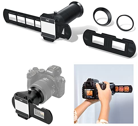 JJC ES-2 Film Digitizing Adapter Set Kit for Negative Copying and Converts 35mm Film & Slides to Digital Files Photo, Fits Camera with Select Canon Nikon Sony Macro Lenses