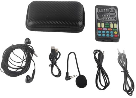 I9 Pocket Voice Changer[2022], Portable Mini Sound Card Multifunction Recording Equipment Set, or Computers, Phones, Tablets and Gaming Anchor(English Version)