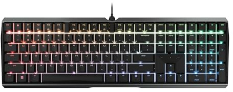 Cherry MX 3.0S, Wired Mechanical Gaming Keyboard, Robust Aluminum Housing, RGB-Lighting, Full Key Rollover, Anti Ghosting, MX Brown Switches, Black