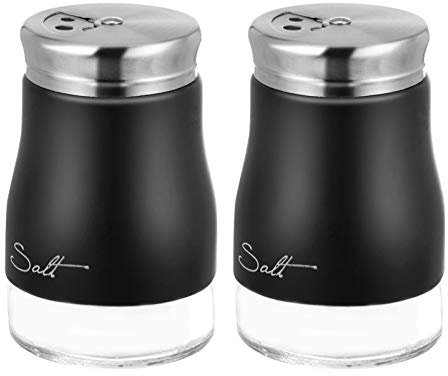 Zerodeko Stilvolles Salz- Und Zuckerstreuer-set Salzspender Aus Glas Mit Deckel Und Löffel Für Die Küche
