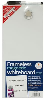 Cathedral Products | Easy Fix Frameless Dry Erase Board - 15 x 35cm