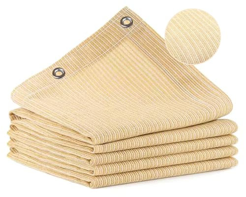 Vocray 90% Sonnenschattierung für den Garten, 1,8X2,5M atmungsaktives Schattengewebe mit Ösen, UV-Schutz, Pergola-Schattennetz Abdeckung, Sichtschutz für Terrasse, Deck, Veranda, Carport, Pool