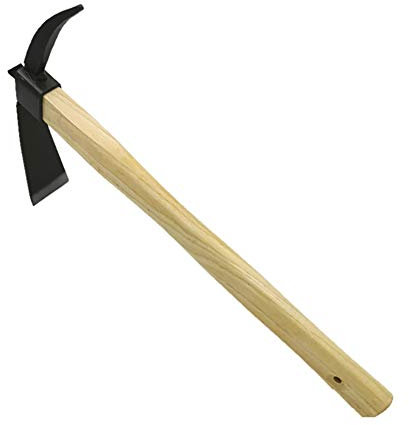 Petite houe，Garden Hoe Pioches à houes, pioche à main pointue, pioches, outils de désherbage, camping robuste, creuser, tout forgé