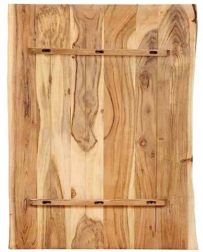 Annlera Piano da tavolo in legno rettangolare, piastra di protezione desktop, piastra decorativa, piano da tavolo di ricambio per tavolini, tavoli da pranzo o tavoli da giardino, design moderno