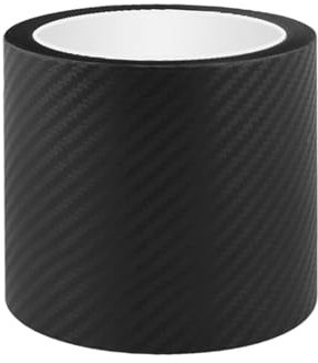 Rixotix Autofolie Schwarz, 10cm*3m Selbstklebend Folie Auto, Kratzfest Lackschutzfolie Schutzfolie für Auto Fahrrad Motorrad Einstiegsleisten Schutz