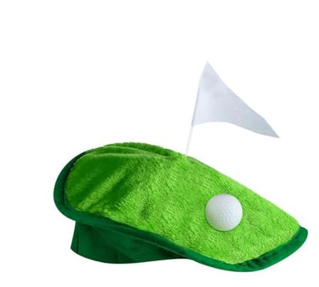 Trveqhk Divertidos sombreros de fiesta de golf, sombrero de boina de césped verde golf, suministros de fiesta de golf, divertidos sombreros de golf para hombres y mujeres, suministros deportivos de