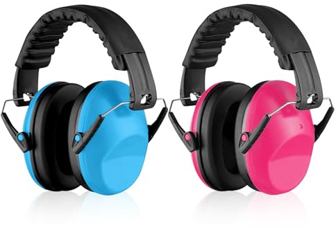 WIYETY 2 unidades de protección auditiva para niños: auriculares con protección auditiva SNR 26 dB, protección auditiva para bebé, protección contra el ruido, buen aislamiento acústico, con material