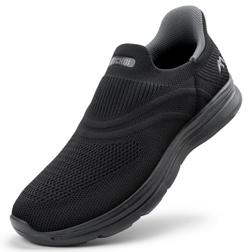 ODCKOI Sneakers Slip-on da Uomo Senza Lacci, Scarpe Sportive da Esterno, Scarpe da Corsa Leggere e Traspiranti, Scarpe da Corsa Urbana Casual - QUANHEI - 42