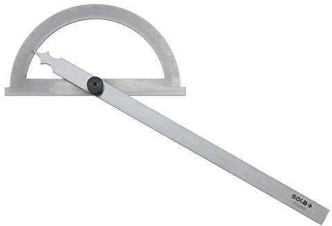 Transportador de ángulos, con escala en grados, plástico duradero, ideal para medir y trazar ángulos en dibujo técnico y carpintería.