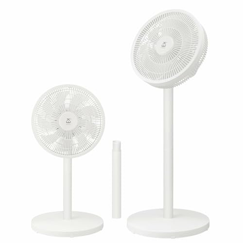 EXTRASTAR Ventilador de pie ajustable en altura, 3 velocidades, oscilación automática 90°, inclinación manual 35°, seguro para niños, ideal para hogar y oficina