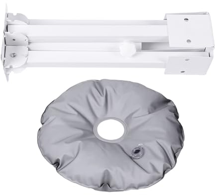Parasollbas för utomhusbruk, bärbar och vikbar hållare | 10 kg bärförmåga bärbar utomhus parasollstativ med påfyllningsbar vattenpåse, för trädgård pool terrass sand underlag