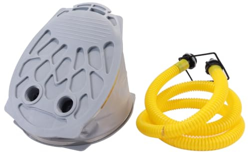 Teron Bomba de aire de pie portátil con manguera de 140 cm, bomba de aire manual para la pesca de botes inflables, neumáticos de coche, bicicletas, pelotas, botes inflables