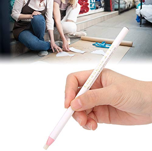 Annadue White Peel Off Chinagraph Marker Pencil 8 Pack, Tyg Kina Marking Penna för Glas, Lätt Att Använda Giftfria Vaxkritor för Tyg, Keramik, Möbler, Hållbar Långvarig
