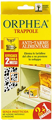 Orphea Trappole Anti-Tarme Alimentari - Confezione da 3 Pezzi