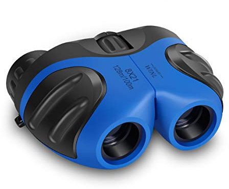 Binocular for Kids, Happy Gift Compact Birding Wide Field of Wiew Binocular Teen Boy Birthday Presents Gifts Boys Toys 3-12(Blue)