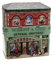 POWERHAUS24 nostalgische Retro XL-Blechdose Wright & Company Laden, Geschenk, Aufbewahrung, Spielzeug, Deko, ohne scharfe Kanten, lebensmittelecht, ca. 18 cm x 19,5 cm, 2 Rezepte inklusive