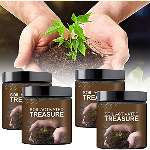 TréSor Activé Par Le Sol - Vous Serez éTonné ! Activateurs De Sol De Qualité SupéRieure, Amendement De Sol Organique, Pour Lits De Jardin SuréLevéS, MéLange De Rempotage, Pelouses (4PCS)