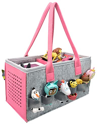 FABA Raccontastorie Borsa per bambini , per il trasporto e la protezione di fba Starter Set e giochi per bambini, con Scomparto per 10-20 Personaggi Sonori Italiani (rosa)