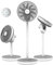 Cecotec Ventilador de Batería EnergySilence 2600 Sunflower Portable. 3 en 1, 22 W, Motor BLDC, Diámetro 13”, Batería de 2600 mAh, Pantalla LED, Control Remoto, Control Táctil y Oscilación