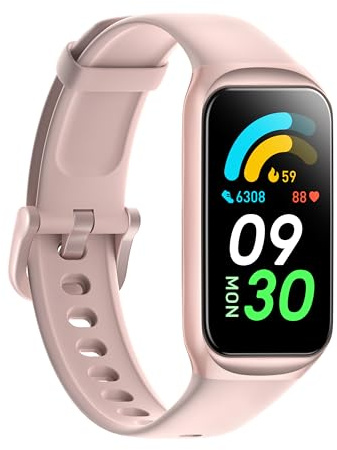 Septoui Smart klocka för kvinnor, män, 1,47 tum, stegräknare, sömn, puls, SpO2, armband, IP68, vattentät, aktivitetsmätare, 100 + sportsmartwatch med 12 månaders förlängd garanti