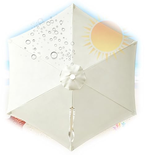 Toldo De Recambio De Sombrilla 4.0/3.5/3.3/3.0 Metros para 6 o 8 Brazos, Sombrilla de Lona de Repuesto para Patio, Cubierta de Repuesto para Paraguas de Mercado(Light Beige,8 Ribs 3.30m 10.83ft)