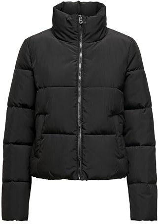 ONLY Womens Onldolly Short Puffer Otw Noos Jacket, Black, M UK