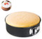 LinStyle Backform Rund, Kuchenform Rund mit Antihaftbeschichtung, Springform Ø 18cm, Baking Tray mit Abnehmbarer Flachboden, Schwarz