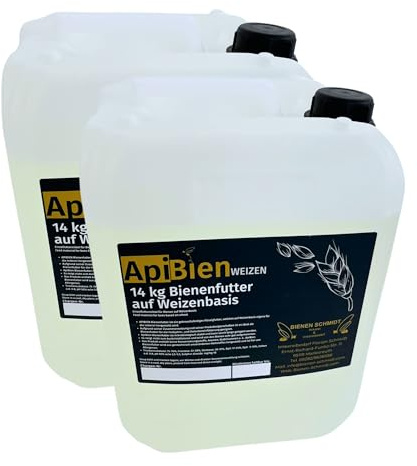 2x APIBIEN Bienenfutter Sirup 14 kg flüssig im Kanister Weizenbasis Futter für Bienen
