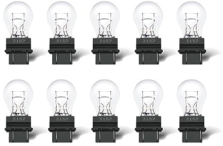 Rafeal Auto 3157 Light Bulb 10 Pack,3157 Automotive Brake Light Turn 3157 Miniature Bulb Mini Bulb Taillight Turn Signal Light,Replacement for Cars,Trucks,SUVs