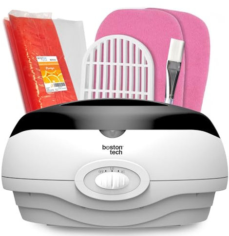 Paraffinbad für Hände, Behandlung von Muskelschmerzen, Arthritis und Ödemen, Modell BE105Plus, 3 Liter (Schwarz, mit Wachs)