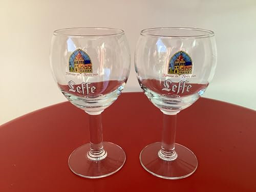 Lot de 2 verres à bière leffe 25cl neuf