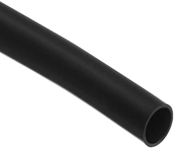 QUARKZMAN Tubo de Pvc Negro para Arnés de Cables, 4mm de Diámetro Interno, 10 Pies de Manga para Revestimiento de Cables y Protección de Cables